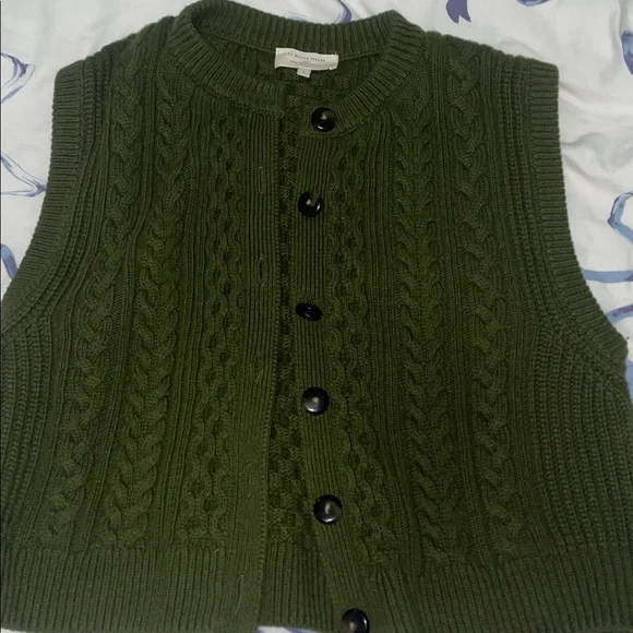 Sezane Roxane Cardigan Perfect Green - Size L - Picture 1 of 4